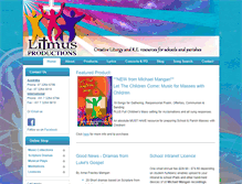 Tablet Screenshot of litmusproductions.com